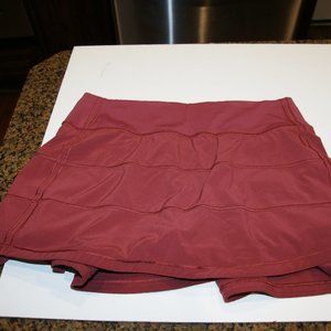 Lululemon - Pace Rival Mid-rise Skirt - Mulled Wine - sz 4